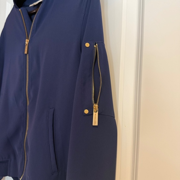 Michael Michael Kors - crepe blue bomber jacket - Picture 2 of 3